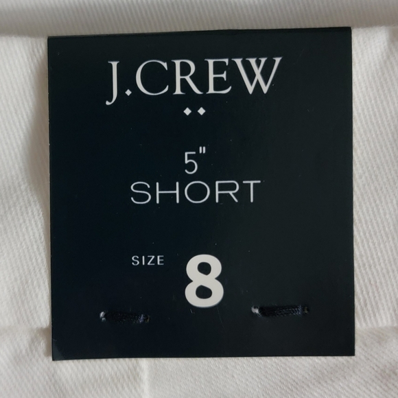 J. Crew 5" Classic Chino Short, White, Women's Size 8 - Picture 4 of 7